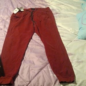Levi's burgundy Joggers